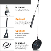 Load image into Gallery viewer, Fitness DIY Pulley Cable Machine Attachment System