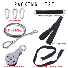 Load image into Gallery viewer, Fitness DIY Pulley Cable Machine Attachment System