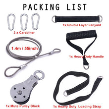 Load image into Gallery viewer, Fitness DIY Pulley Cable Machine Attachment System