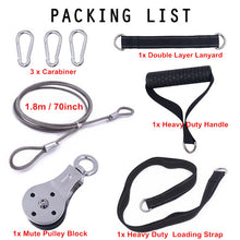 Load image into Gallery viewer, Fitness DIY Pulley Cable Machine Attachment System