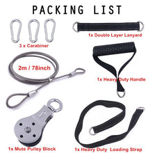 Load image into Gallery viewer, Fitness DIY Pulley Cable Machine Attachment System