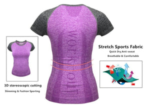 Quick Dry Stretch Slim Fit Yoga/gym Top