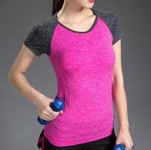 Quick Dry Stretch Slim Fit Yoga/gym Top