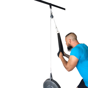 Fitness DIY Pulley Cable Machine Attachment System