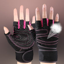 Load image into Gallery viewer, Half Finger Heavyweight  Exercise Weight Lifting Gloves
