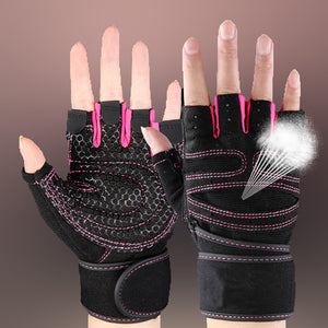 Half Finger Heavyweight  Exercise Weight Lifting Gloves