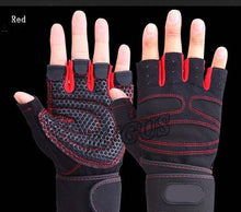 Load image into Gallery viewer, Half Finger Heavyweight  Exercise Weight Lifting Gloves
