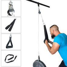 Load image into Gallery viewer, Fitness DIY Pulley Cable Machine Attachment System
