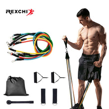 Load image into Gallery viewer, REXCHI Gym Fitness Resistance Bands Set 5 or 11 piece
