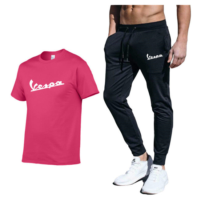 Men's Vespa Running Sports Set Sportswear Gym Cloth